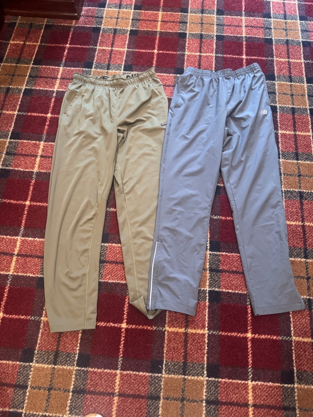 Nike Men’s size M Olive Green and Light grey New balance size L Athletic Joggers